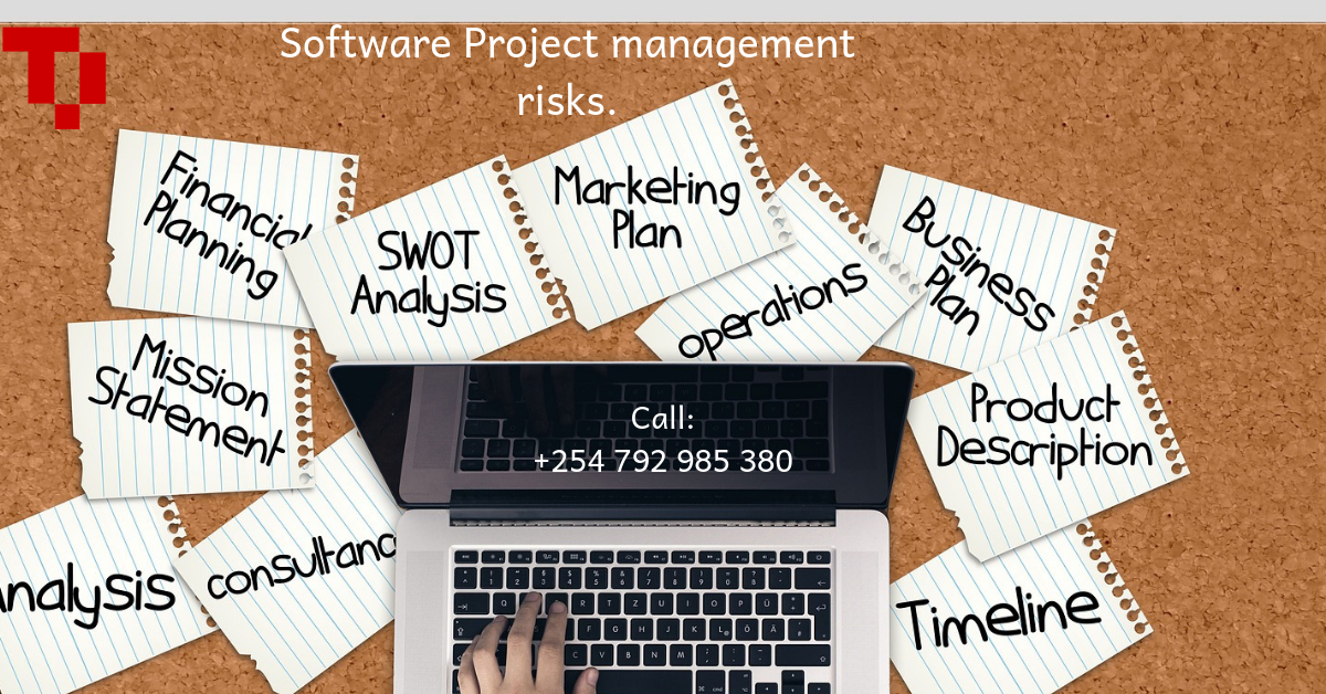 Software development project management risks.
